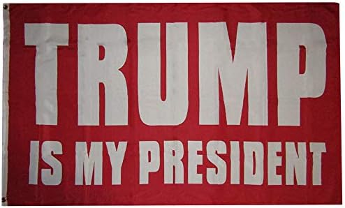 American Wholesale Superstore 3x5 Trump é meu presidente Red White 100d Woven Poly Nylon Flag 5x3 Banner Grommets