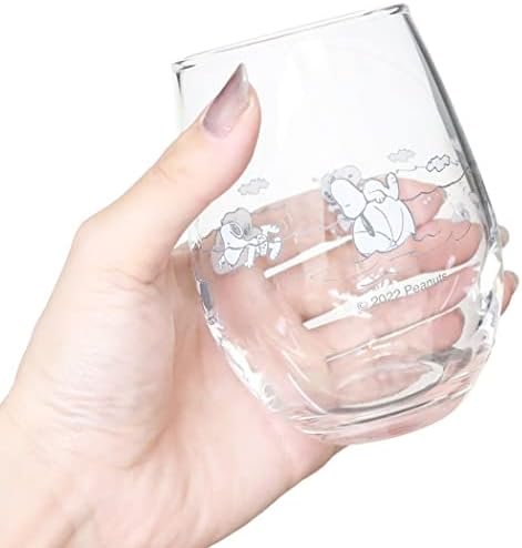 マリモクラフト Snoopy [xícara de vidro] Amendoim de vidro quente/natação