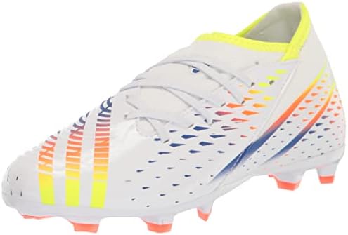Adidas Unissex Predator Edge.3 Sapato de futebol solo firme - Clear de futebol infantil