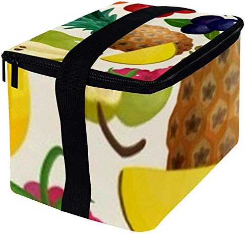 Lancheira à prova de vazamentos, caixa de bento isolada para homens mulheres adultas, balde de almoço reutilizável com alça de ombro frutas frescas
