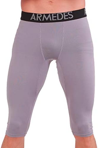 Armedes Men's Compression Calças de Baseladora de Baselão Decas Dry Sports Leggings/Capri Pants/Shorts AR-161/171/181