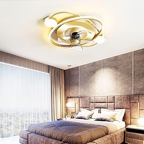 Cutyz Fan reversível com luz do teto Fan mudo iluminação de 6 velocidades Bedroom Dimmable LED Fan Light e controle remoto