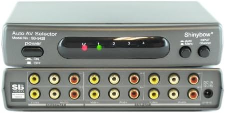 4x2 Comutação automática Vídeo composto/switch de áudio estéreo SB-5420