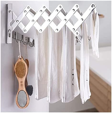 Rack de roupa de roupas dobráveis ​​de lavanderia dobrada na parede XMCX 304 Airador de toalhas de toalha de aço inoxidável para