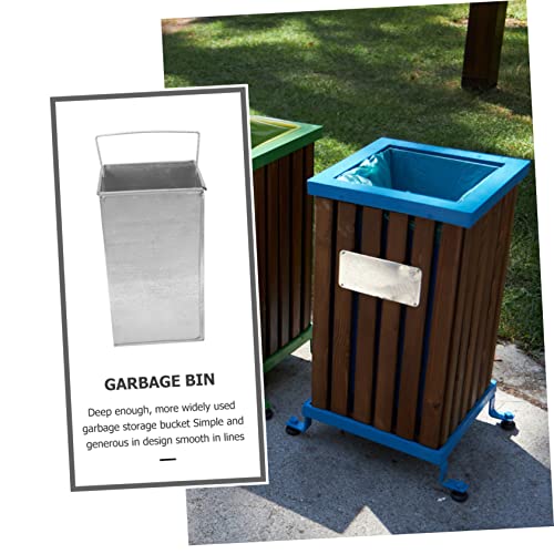 Lata de lixo de zerodeko latas de aço inoxidável ao ar livre podem ser lixo de cesto de escritório desperdício de cozinha lixo de metal calnt reciclando recipientes