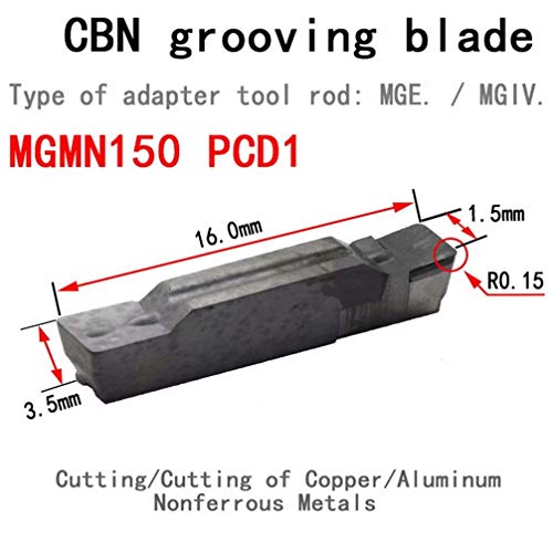 MAIFIX 1PCS MGMN400 PCD1 Alumínio não ferroso de cobre CNC Groove Cutte Tor da ferramenta Indexível Grooving de diamante
