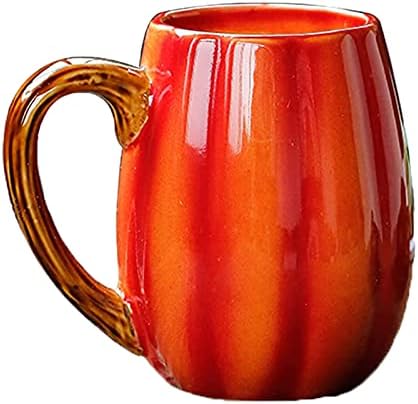 Yinyuedao Pumpkin Cup Canecas de café cerâmica e caneca de chá, Halloween, Ação de Graças, Natal, aniversário e presentes de outono