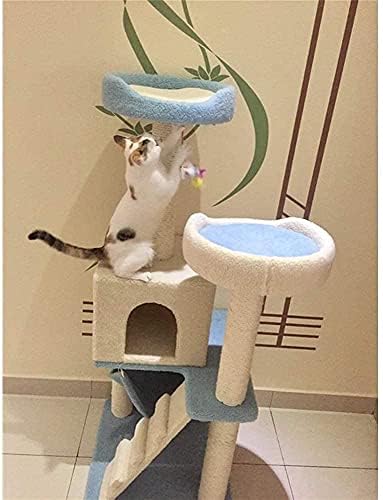 Haieshop Cat Árvore arranhando post gato torre gato arranhando post pós -madeira plataforma de gato gato brinquedo móvel gato gato moldura de luxo gato gato gato gato tábua 710