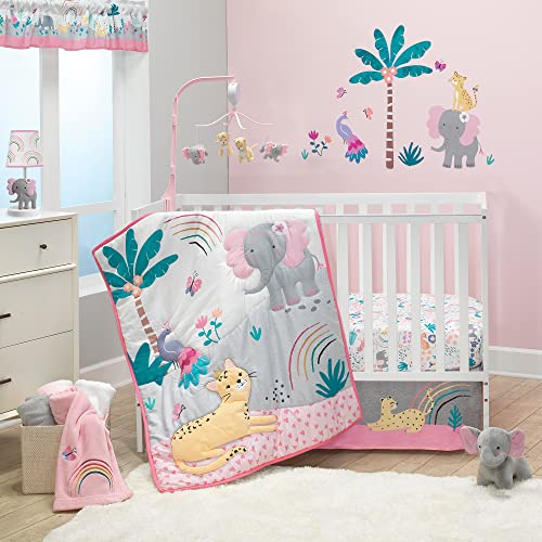 Originals da hora de dormir Rainbow Jungle Musical Baby Crib Mobile, multicolor