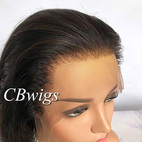 Cbwigs sem gluus Remy Remy Natural Straight 360 Lace Wig Frontal Human Wigs para mulheres negras