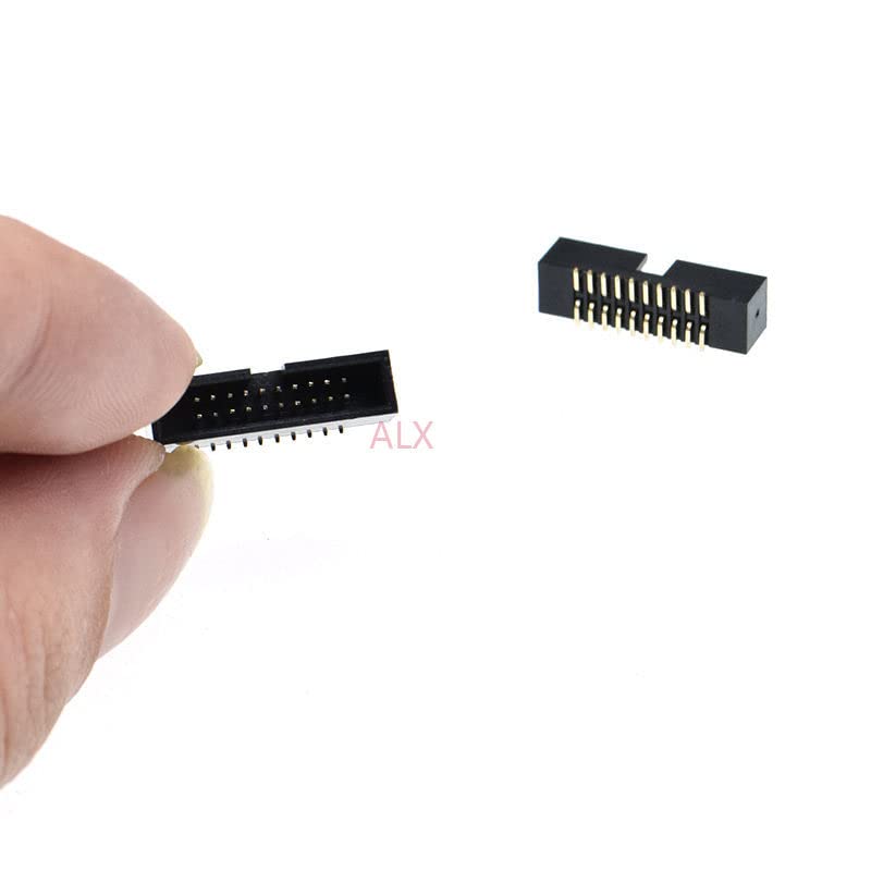 5pcs SMT 20 pino 1,27 mm Pitch Socket Male Setor IDC Cabeçalhos PCB Conector Double Row Smd 2x10pin 2x10 20p Cabeçalho DC3