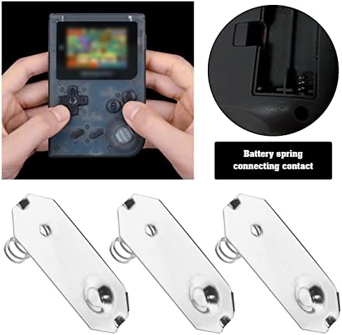 10pcs Bateria Placas de mola Substituição compatível com Nintendo Game Boy/Game Boy Boy Classic Battery Contact Springs Bateria conduzindo placas de tira de primavera