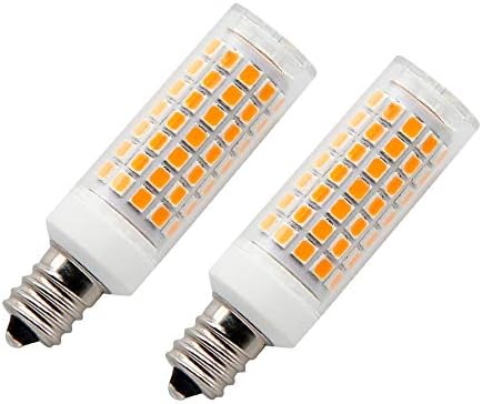 Bulbos de LED e12, 6W lâmpadas de candelabra de 60 watts equivalentes, lâmpadas lustres de lustre 3000k branco 480 lúmen não -minimizáveis