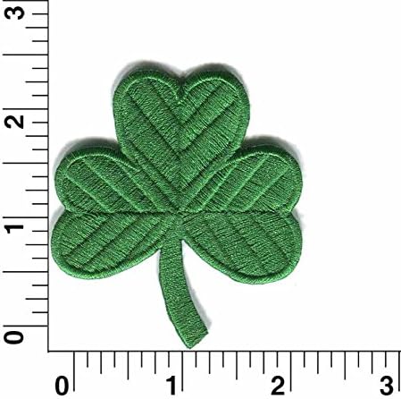 Ferro em remendos, Patches aplicados de Godeagle St. Patrick, manchas de trevo irlandesas bordadas para mochilas, jeans, jaquetas