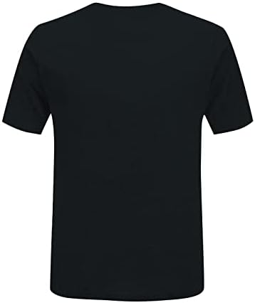 As camisetas de camisetas confortáveis ​​masculinas, letra de pescoço redondo, impressão de camisetas casuais slim