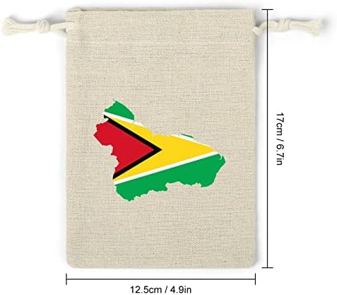 Guiana Mapa da Guiana Praços de Desenhos Bolsas de Armazenamento Bolsas de Presente de Candros