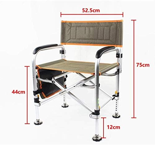 CZDYUF ao ar livre Cadeira de acampamento pesado Cadeira de alta capacidade de alta peso Grande porte de cup-cup de segurança
