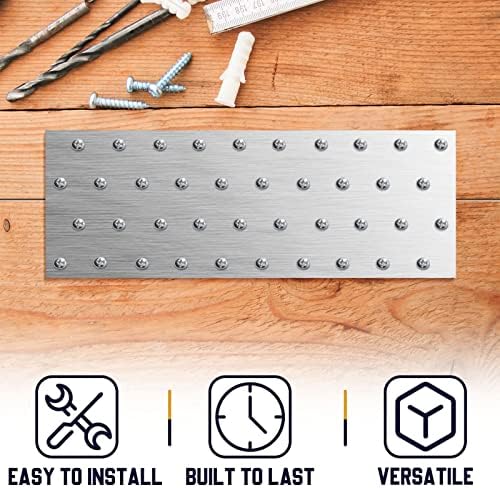 Placa de placa de gravata Reparação de suporte de placa de placa suportes de metal para pratos de unhas de madeira