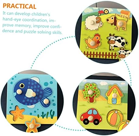 Operitacx 15 sets Educação Early Education Animal Puzzle Girl Girl Toys Toys Kids Toys educacionais Brinquedos esportivos