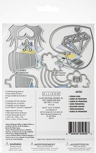 Sizzix Thinlits Die Conjunto 23 Pacote Spring Icons, multicolor