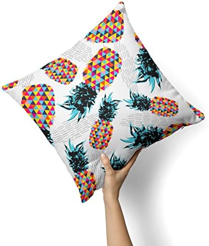 Iirov Summer Design Design de tinta Decorativa Pillow - Retro Summer SummerApple V3