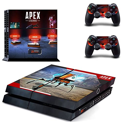 LEGENDS GOGO - APEX GAME BATCK ROYale Bloodhound Gibraltar PS4 ou PS5 Skin Stick para PlayStation 4 ou 5 Console e 2 Controllers Decal Vinil V11527
