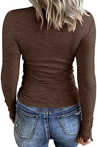 Tops de colheita Camisas de manga longa para mulheres tops sexy confortáveis ​​saindo tops tight primavera casual y2k roupas de túnica de túnica