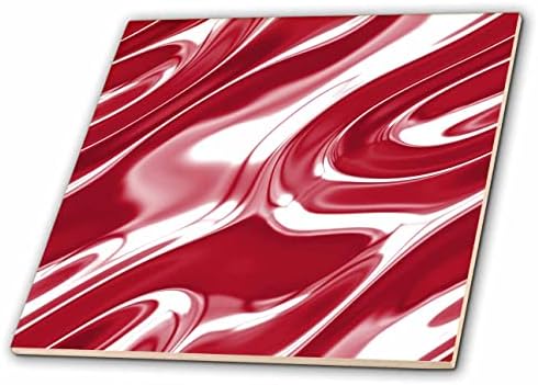 3drose Anne Marie Baugh - Padrões - Imagem vermelha moderna de líquido - ladrilhos