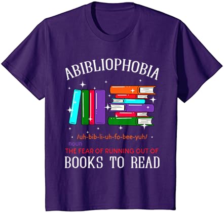 Abibliofobia Bibliofilia Fear Leia a camiseta bibliófila