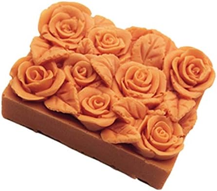 Moldes de silicone Rosa, flores moldam o molde de sabonete de silicone artesanal, Moldes de artesanato de rosas de rosa Diy Moldes