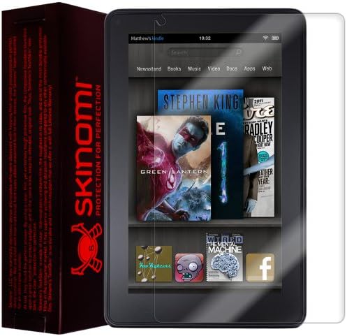 Protetor de tela Skinomi Compatível com Kindle Fire Clear Techskin TPU Anti-Bubble HD Film