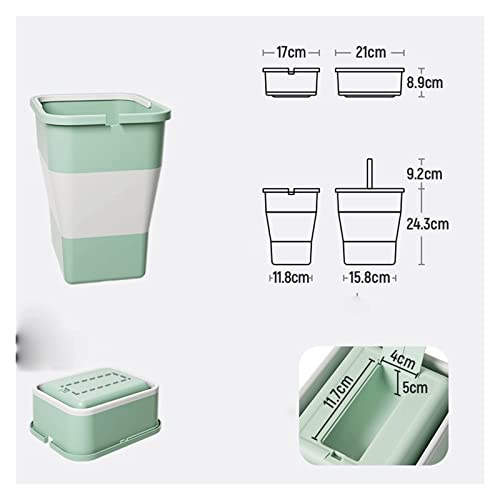 Lixo lixo lixo, lixo pequeno lata doméstica dormitório mini mesa de café casas caixa de armazenamento cesta de papel dobrável sem capa