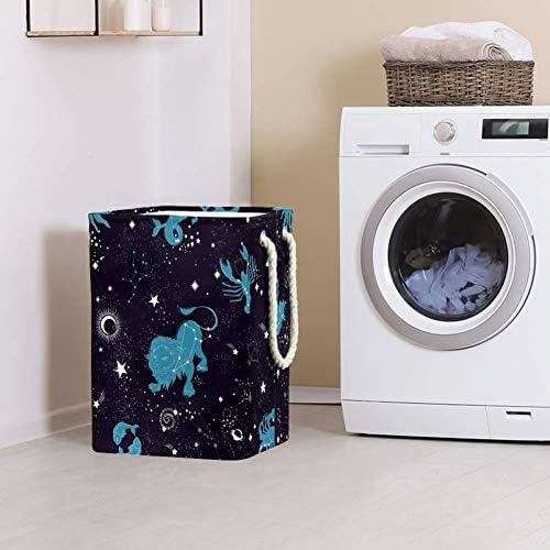 Constelação de galáxia do espaço Indomer 300D Oxford PVC Roupas à prova d'água cesto de roupa grande para cobertores Toys no