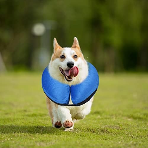 Colar inflável protetor para cães e gatos, colarinho de recuperação de animais de estimação após cirurgia para evitar
