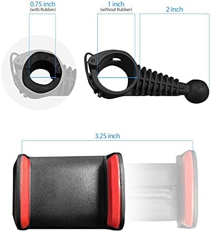 Limostudio [1 pacote] 360 ° Rotativo Ring Light Anex, suporte, compatível com smartphones, para tripés, maquiagem, videoconferência,