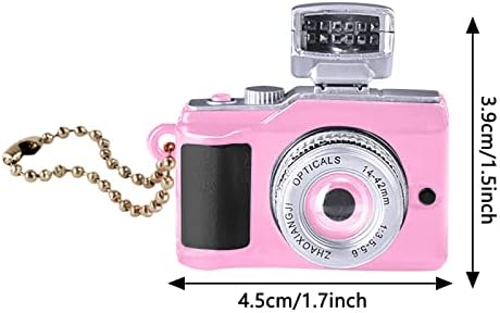Câmera de câmera pequena pequena câmera luminosa de câmera -chave Pingente Creative Creative Chain Chain 1PCS PEN para mulheres