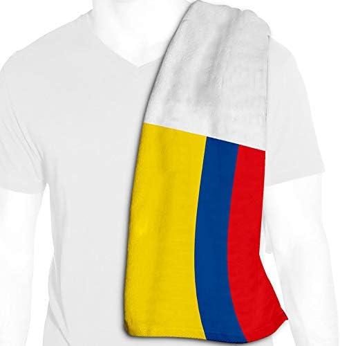 Toalha de resfriamento de microfibra expressitBest - 12in x 36in - Bandeira da Colômbia - Bandeira da Colômbia