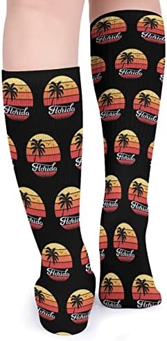 Meias de meias quentes de palmeiras da Florida Sunset Palm