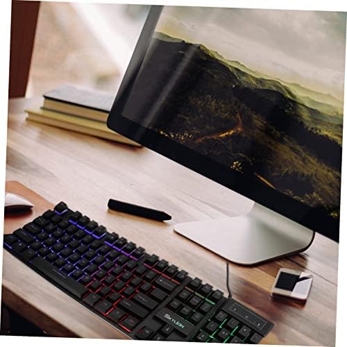 Mobestech Wireless Teclado Backlight Backlit Backlit Office Mechanical Computer Electronic Computer Non -USB TeckCap Gaming