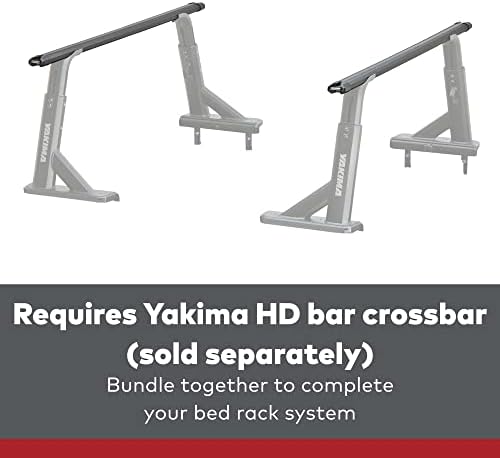 Yakima, revisão HD, rack de cama de caminhão pesada ajustável