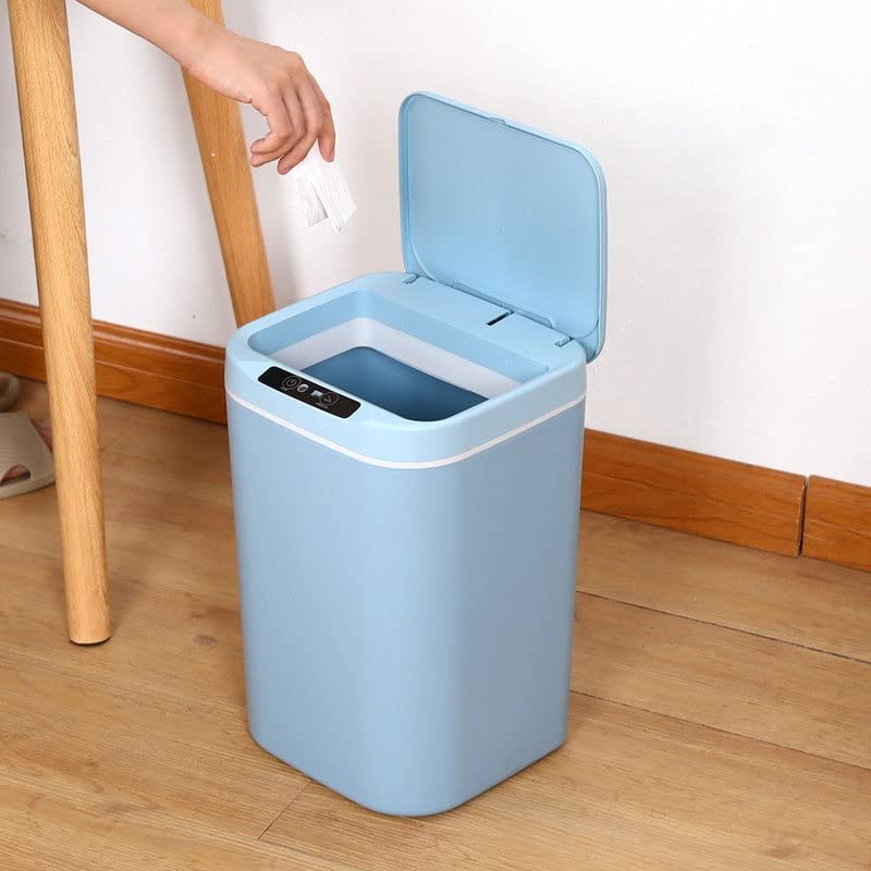 ZSEDP Lixo automático de indução Lata da sala de estar armazenamento de cozinha Abertura e fechamento de balde doméstico