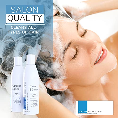 Fragrância Free Shampoo e Conjunto de Condicionadores - Shampoo hidratante para cabelos secos - xampu e condicionador de cabelo cacheado