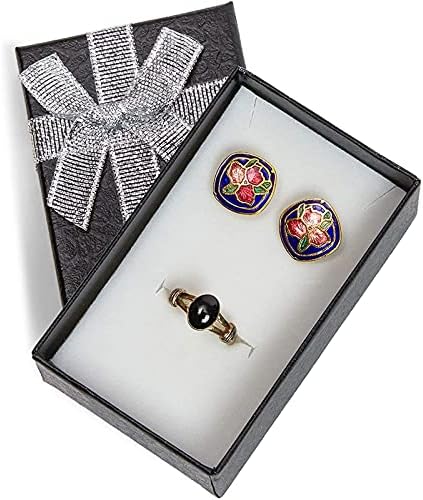 Bright Creations Jewelry Gift Box Set com tampas e arcos de fita