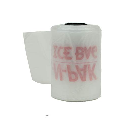 Crown Poly 23357 Inc Sacos de gelo Pull-N-Pak, 40 sacos por rolo, Xtreme Ice Bags Mini Pak