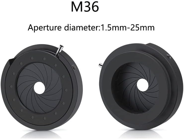 Acessórios para microscópio 1pcs Abertura ajustável 1,5-29 mm Iris Diafragma M42 a M42 CS a C Lens de câmera consumíveis