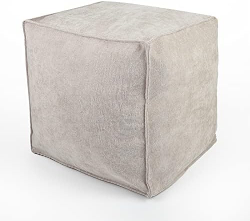 capa otomana de pouf nãoffed de idee, saco de feijão otomano capas de pouf para pistas de piso do quarto de sala de estar,