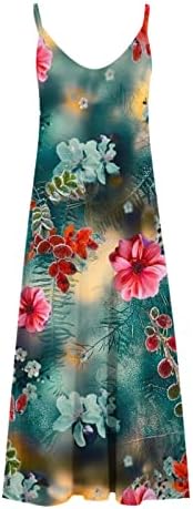 Vestido maxi pejock para mulheres 2023 verão estampado de verão de vestido de vestido floral