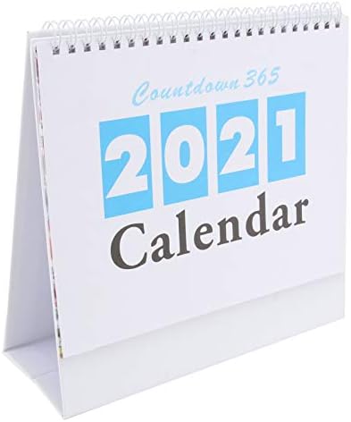 PretyZoom America Presentes 2021 Ano Novo Calendário Calendário Em pé de Flip Desktop Diário Planejador Cronograma de Planejamento de Ano Novo Ano Cálculo Natividade