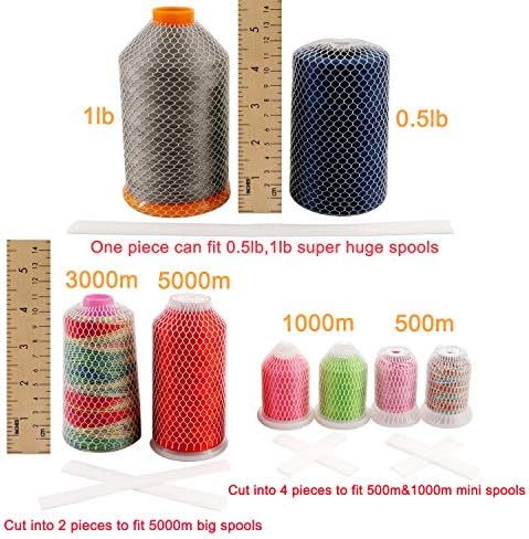 New Brothread 50pcs Thread Spool Saver para diferentes tamanhos de bordado de costura e carretels/cones de threads - 9,8 de comprimento