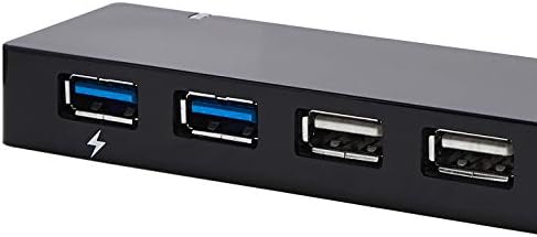 Basics USB 3.0 Hub de 10 portas com adaptador CA, preto
